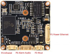 برد و سنسور تصویر دوربین مداربسته Hi3516EV100+IMX323