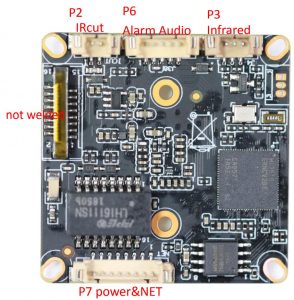 برد و سنسور تصویر دوربین مداربسته Hi3516EV300+IMX335
