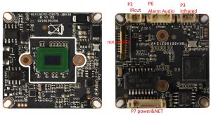 برد و سنسور تصویر دوربین مداربسته Hi3516EV200+IMX307