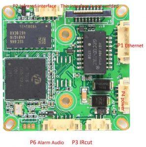 برد و سنسور تصویر دوربین مداربسته Hi3516CV300+IMX291